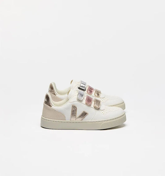 V-10 LEATHER MULTICO WHITE SHINY