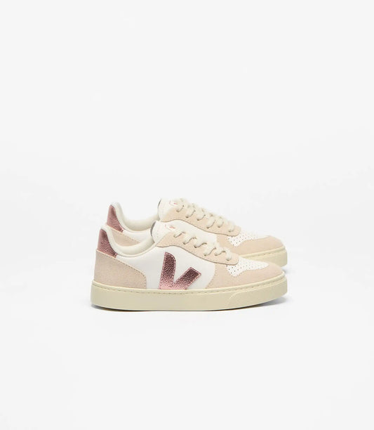 V-10 LEATHER WHITE NATURAL ALMOND