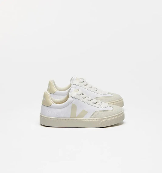 VOLLEY ELASTIC LACES CANVAS WHITE EMERAUDE