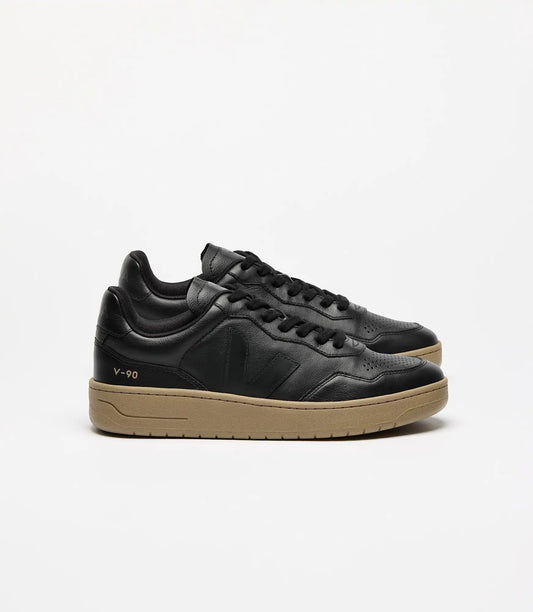V-90 LEATHER BLACK DUNE