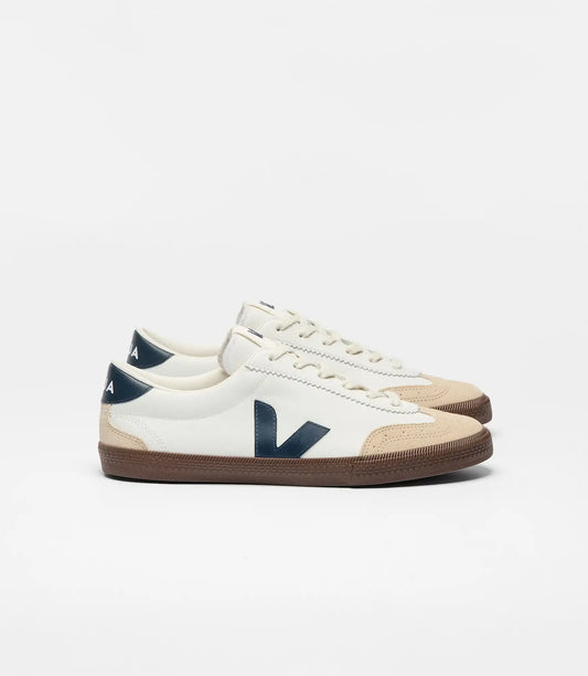 VOLLEY LEATHER WHITE AQUA BARK
