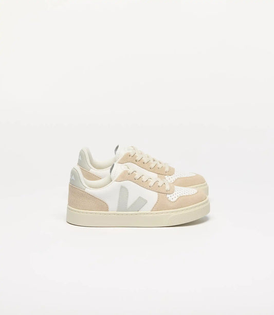V-10 LEATHER WHITE NAUTICO ALMOND