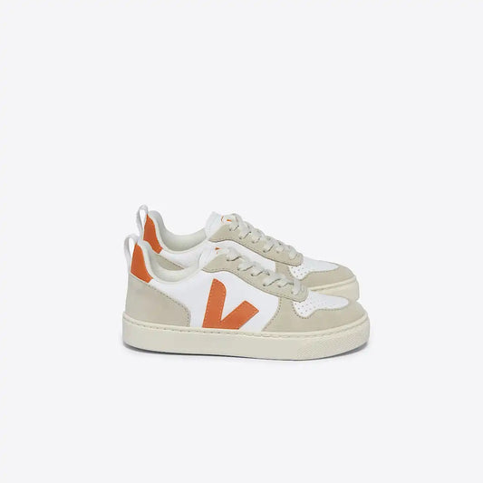 V-10 LEATHER WHITE FURY ALMOND