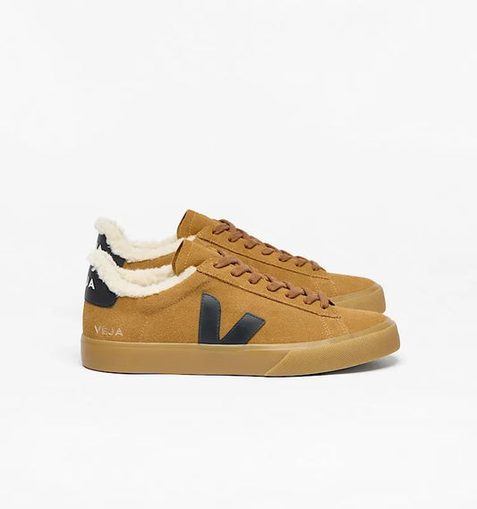 CAMPO FURED SUEDE CAMEL BLACK NATURAL