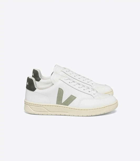 V-12 LEATHER WHITE STEEL