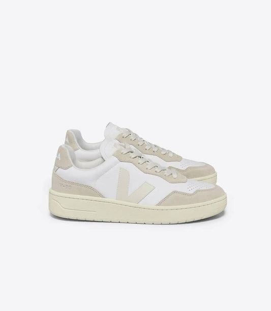V-90 LEATHER WHITE PIERRE ALMOND
